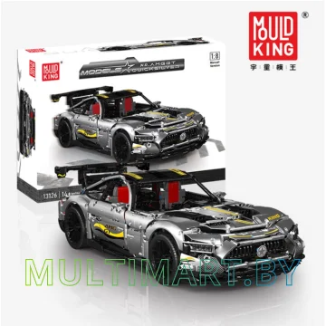 Конструктор Mould King Technic 13126 Black Plating Motor AMG GT R (без электрики)